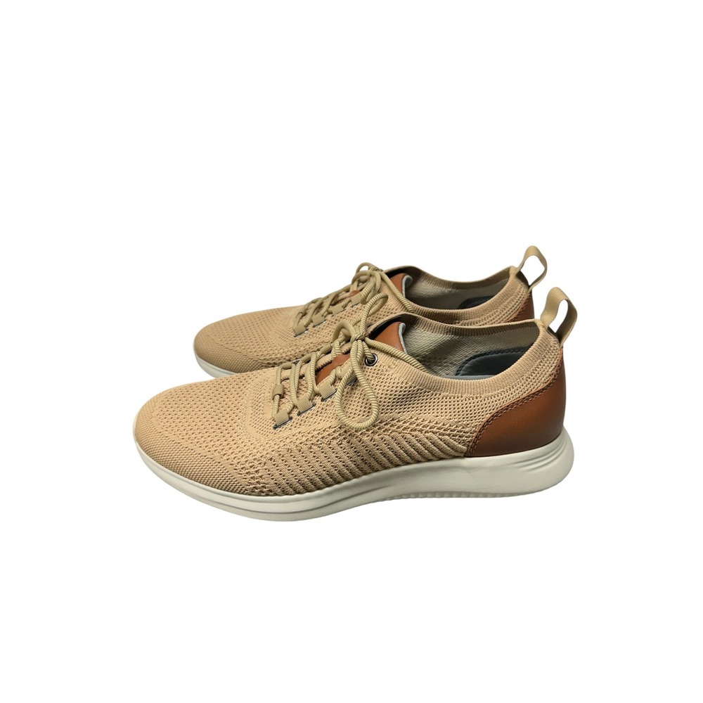 Johnston and Murphy Amherst Knit U-Throat Shoe Taupe Sz 8.5 Excellent Condition - Picture 4 of 8
